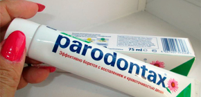 Proprietà del dentifricio Paradontax e recensioni sul suo utilizzo