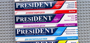 Dentifrici del presidente, caratteristiche della loro composizione e recensioni sull'applicazione