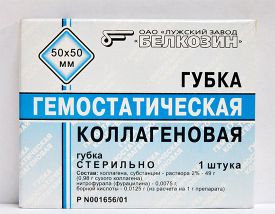 Esponja hemostática