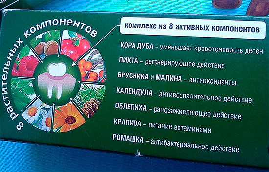 A foto mostra alguns ingredientes ativos naturais que compõem Forest Fort Balsam (mas não todos).