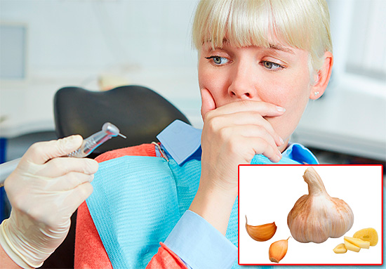 Não importa o quanto tente aliviar a dor de dente com alho, não esqueça de marcar uma consulta com o dentista.