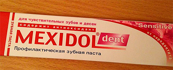 Creme dental sensível Mexidol Dent Sensitive.