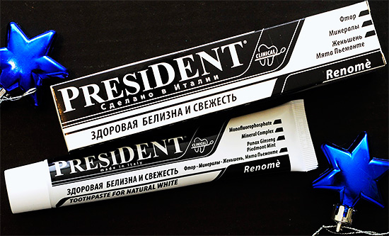 Presidente Renome (também suaviza os dentes)