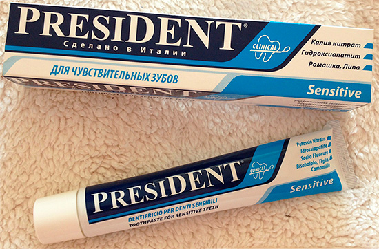 Creme dental sensível President Sensitive
