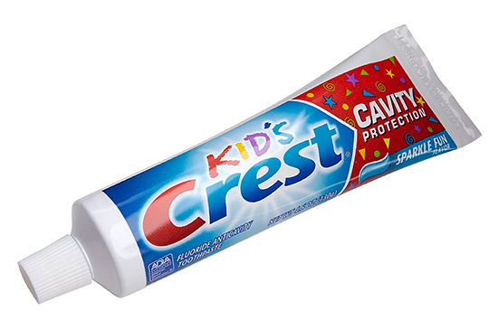 Crest Kids Cavity Protection é para crianças com mais de dois anos de idade.