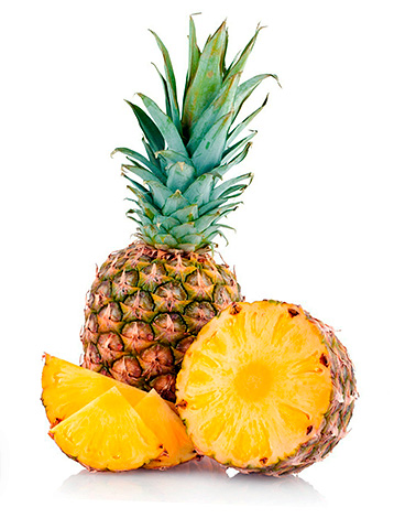 L'enzima bromelina è ottenuto dal succo di ananas.