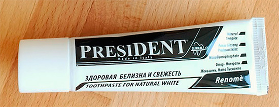 Presidente Renome Creme Dental Branqueador.