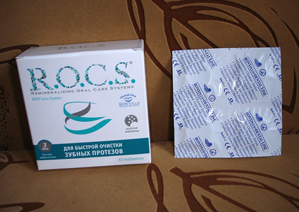 Comprimidos para Cuidados Dentários ROCS.
