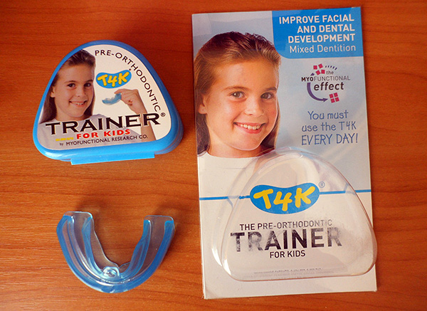 Treinador ortodôntico de silicone para crianças